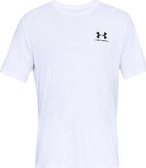 Футболка, мужские Under Armour Mens Sportstyle Left Chest SS Shirt, белый цв., 2xl