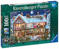 Dėlionė Ravensburger Christmas At Home 129966, 36 cm x 49 cm, 100 vnt., įvairių spalvų