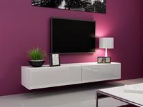 TV staliukas Cama Meble Vigo 180, baltas, 180 cm x 40 cm x 30 cm