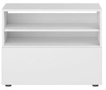 TV staliukas, baltas, 80 cm x 42 cm x 62 cm