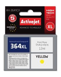 Rašalinio spausdintuvo kasetė ActiveJet Premium ActiveJet AH-364YCX, geltona sp., 12 ml