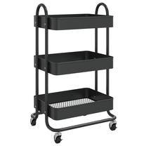 Vonios vežimėlis - lentynėlė VLX Trolley 3, 430 mm x 340 mm x 790 mm