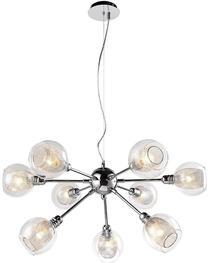 Valgusti lagi Candellux Dixi 39-65018, E14, 9 x 9 W, läbipaistev v. / kroom v., 12 x 10 cm
