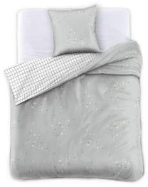 Patalynės užvalkalų komplektas DecoKing Modest, baltas/pilkas, 155 x 220 cm