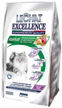 Sausā kaķu barība Monge Lechat Excellence Hairball, rīsi, 0.4 kg