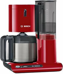 Filtra kafijas automāts Bosch Styline TKA8A054, sarkana krās.