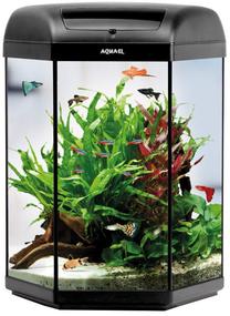 Akvariumas Aquael Hexa, juoda sp., su įranga, 20 l