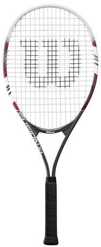 Teniso raketė Wilson Fusion XL WR090810U3, balta sp./juoda sp./raudona sp.