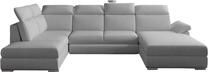 Kampinė sofa Evanell Cover 83, pilka sp., dešininė, 216 x 330 cm x 102 cm
