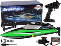 Rc лодка Lean Toys 15354, зеленый цв.