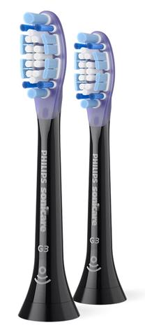 Elektrinio dantų šepetėlio galvutė Philips HX9052/88, juoda sp./violetinė sp., 2 vnt.