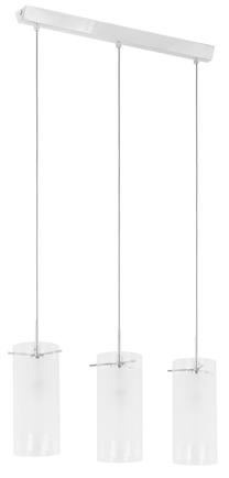 Valgusti rippuv Italux Blend MDF9489/3, E27, 3 x 60 W, valge v. / kroom v.