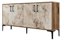 Комод Kalune Design Kiev 160, белый цв./ореховый цв., 78 см x 160 см x 35 см