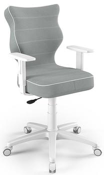 Vaikiška darbo kėdė Duo Size 5 JS03, 40 x 37.5 x 100 cm, balta/pilka