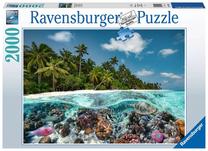 Пазл Ravensburger A Dive In The Maldives 17441, 75 см x 98 см, 2000 шт., многоцветный