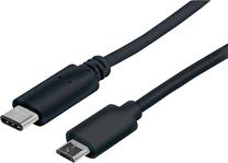Laidas Manhattan USB Micro-B male, USB Type-C, 1 m
