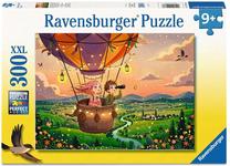 Puzle Ravensburger Cozy Sunset Sky Ride, 36 cm x 49 cm, 300 gab., daudzkrāsaina
