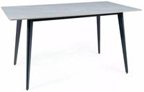 Valgomojo stalas Ivy, juoda sp./pilka sp., 140 cm x 80 cm x 75 cm