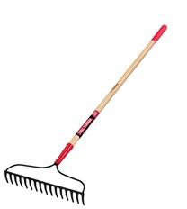 Grābeklis universāls Truper Welded Bow Rake 755625503015, ar kātu, 1370 mm, brūna krās./melna krās./sarkana krās.