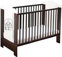 Kūdikio lovytė Minikid Ella 109 Bears, ruda sp./balta sp., 60 x 120 cm, be patalynės dėžės, be čiužinio