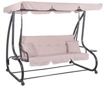 Lauko sūpynės Springos Venezia GS0006, šviesiai ruda sp., 125 cm x 190 cm x 163 cm