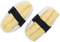 Vyriškos kojinės Sukeno Sushi Egg, balta sp./juoda sp./geltona sp., 36-45, 2 vnt.