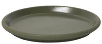 Paliktnis Home4you, keramika, Ø 30 cm, zaļa krās.