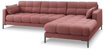 Kampinė sofa Micadoni Home Mamaia MIC_RC_78_F1_MAMAIA2, rožinė sp., dešininė, 293 x 185 cm x 75 cm