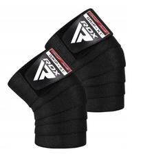 Tvarstis RDX Gym Knee Wrap, Universalus, juoda sp.