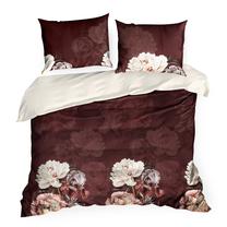 Patalynės užvalkalų komplektas Reina 47, bordo, 160 x 200 cm