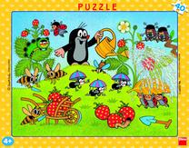 Dėlionė Dino The Little Mole 32201, 32 cm x 24 cm, 40 vnt., įvairių spalvų
