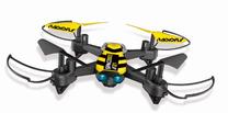 Игрушечный дрон Radiofly Space Bee//21 Misur 40025, 17.5 см, желтый цв./серый цв.