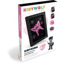 Dekoravimo rinkinys, paveikslėliai rėmeliuose KidyWolf KidyNeon, juoda sp./rožinė sp.
