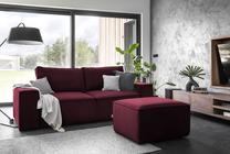 Sofa Silla Velvetmat 25, raudona sp., 104 x 260 cm x 96 cm
