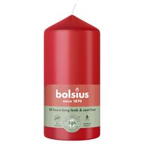 Свеча, цилиндрическая Bolsius, 33 час, красный цв.