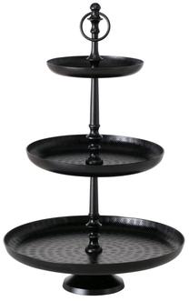 Serviravimo padėklas Boltze Noorwijk, 31 cm x 53 cm, 31 cm, Ø 31 cm, Juoda sp.