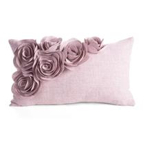 Наволочка для декоративной подушки Flores JA220-02, розовый цв., 50 см x 30 см