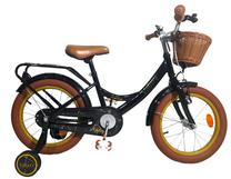 Vaikiškas dviratukas su papildomais ratukais, vaikų Volare Ashley CB 2ZT, juoda sp., 14"