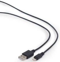 Провод Gembird USB to Apple Lightning USB 2.0 A male, Apple Lightning, 1 м, черный цв.