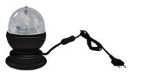 Diskotēku gaismeklis Standart DSLED-005(LS6F09-RGB-B), 3 W, melna krās.