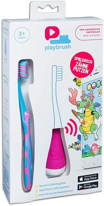 Elektrinis dantų šepetėlis Playbrush, rožinė sp.