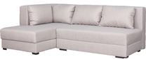 Kampinė sofa - lova Bodzio Judyta TJNL-E3, kreminė sp., kairinė, 155 x 225 cm x 77 cm