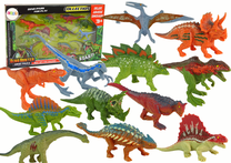 Figūrėlių rinkinys Lean Toys Dinosaur Hunter Dino Park, 12 vnt., įvairių spalvų