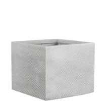 Gėlių vazonas 1059575, keramika, 37 cm x 37 cm, Ø 37 cm, balta sp.