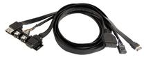 Kabelis SilverStone SST-G11313530-RT, juoda sp.