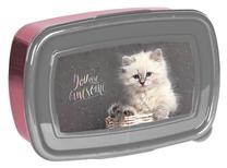 Pārtikas trauks Paso Cat Pp24aw 3022, 0.75 l, 17 cm x 10.5 cm, rozā krās./pelēka krās.