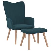Tugitool VLX Relaxing Velvet, sügavsinine v., 69 cm x 61.5 cm x 95.5 cm
