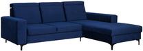 Kampinė sofa - lova Bodzio Sydney TSYNP-P5, tamsiai mėlyna sp., dešininė, 195 x 257 cm x 92 cm