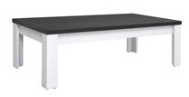 Kavos staliukas Hesen, ruda sp./balta sp., 130 cm x 65 cm x 40 cm