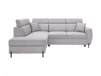Kampinė sofa - lova Nolio, pilka sp., kairinė, 249 x 203 cm x 98 cm